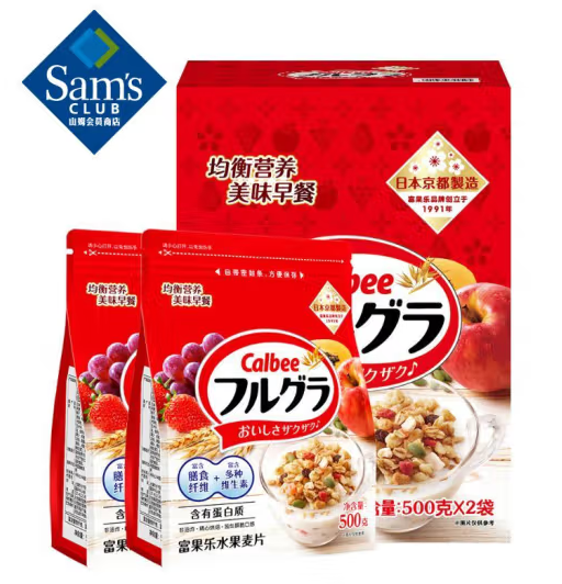 Calbee 水果麦片 500g×2