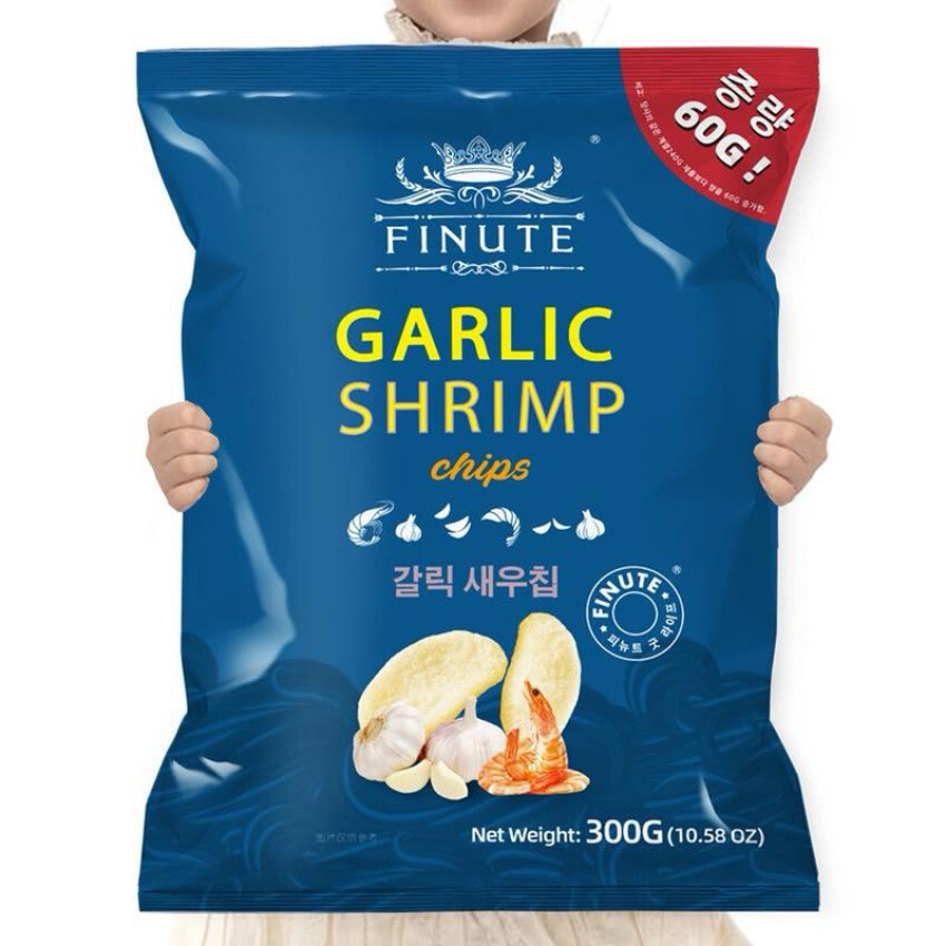 FINUTE 蒜味虾片 300g