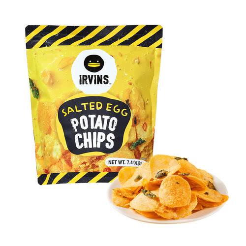 Irvins 咸蛋黄薯片 210g